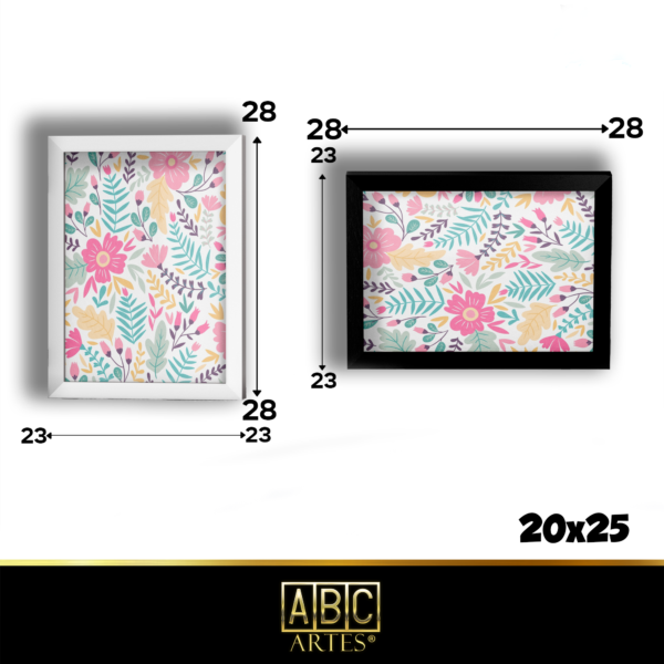 Porta Retrato 20x25 com Proteção em Acrílico Cinza Claro - Image 3