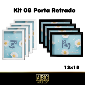 Kit 08 Porta retrato 13x18  Proteção em Acrílico