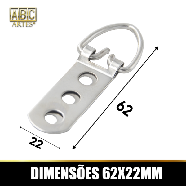 Suporte Penduradores Argolado 3 Furos 100 Unidades - Image 2