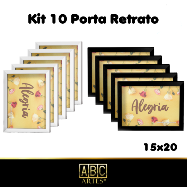 Kit 10 Porta retrato15x20 Proteção em Acrílico
