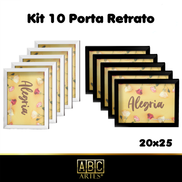 Kit 10 Porta retrato 20X25  Proteção em Acrílico