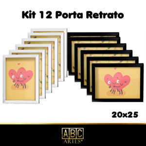 Kit 12 Porta retrato 20X25  Proteção em Acrílico
