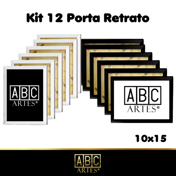 Kit 12 Porta retrato 10x15 Proteção em Acrílico