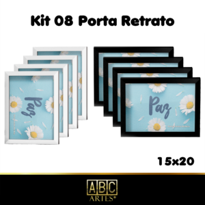 Kit 8 Porta retrato15x20 Proteção em Acrílico
