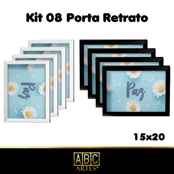 Kit 8 Porta retrato15x20 Proteção em Acrílico