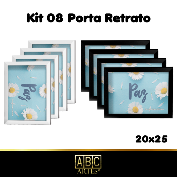 Kit 08 Porta retrato 20X25  Proteção em Acrílico